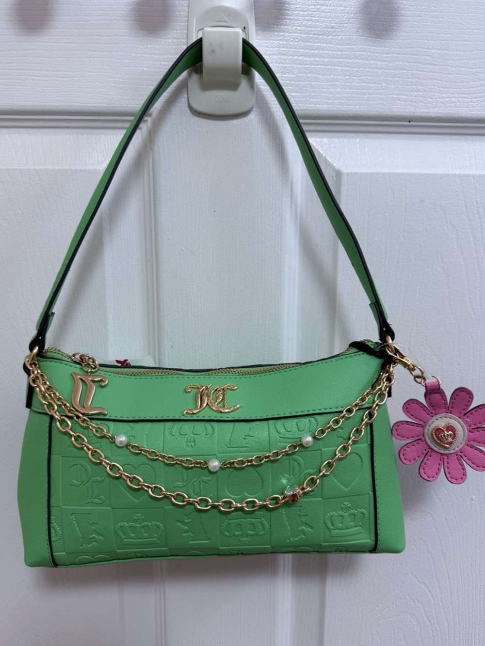 NWT Juicy Couture Pretty Pop Shoulder Bag in Retro Green
